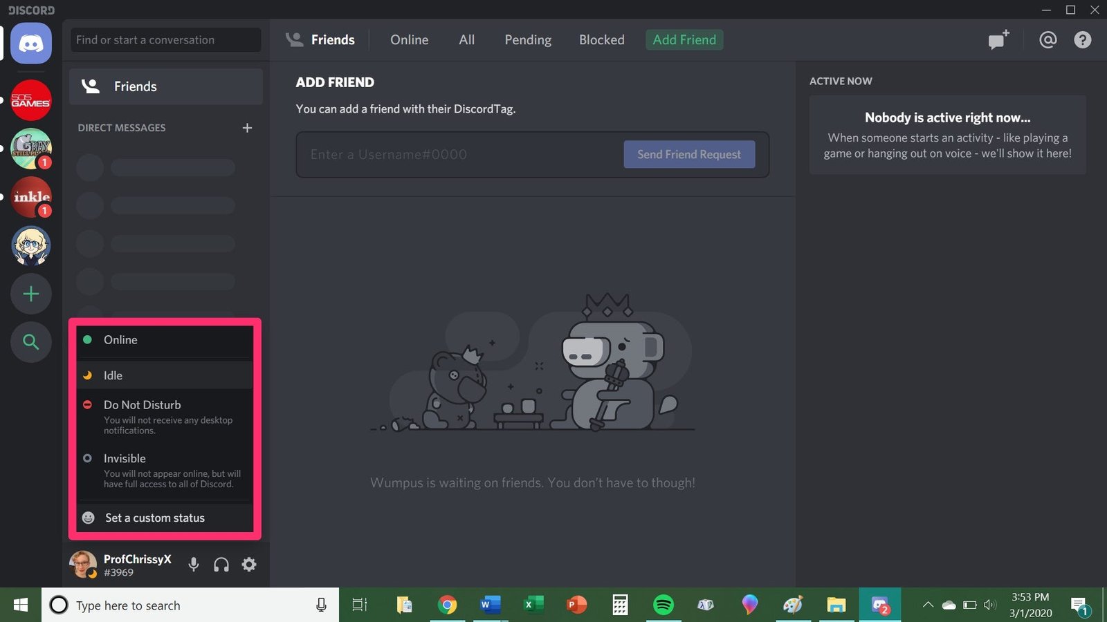How To Change Your Discord Status