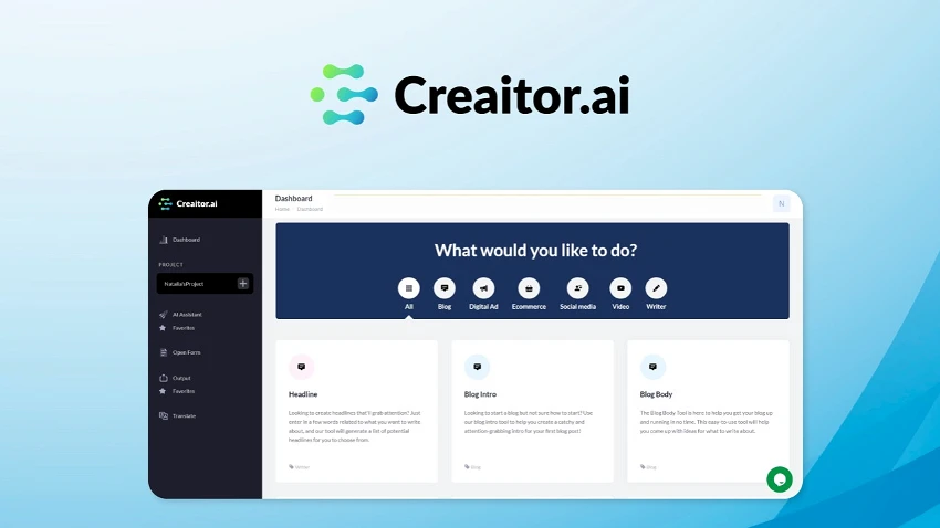 Creaitor.ai : The New AI Writing Tool