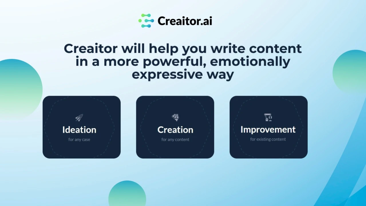 Creaitor.ai : The New AI Writing Tool