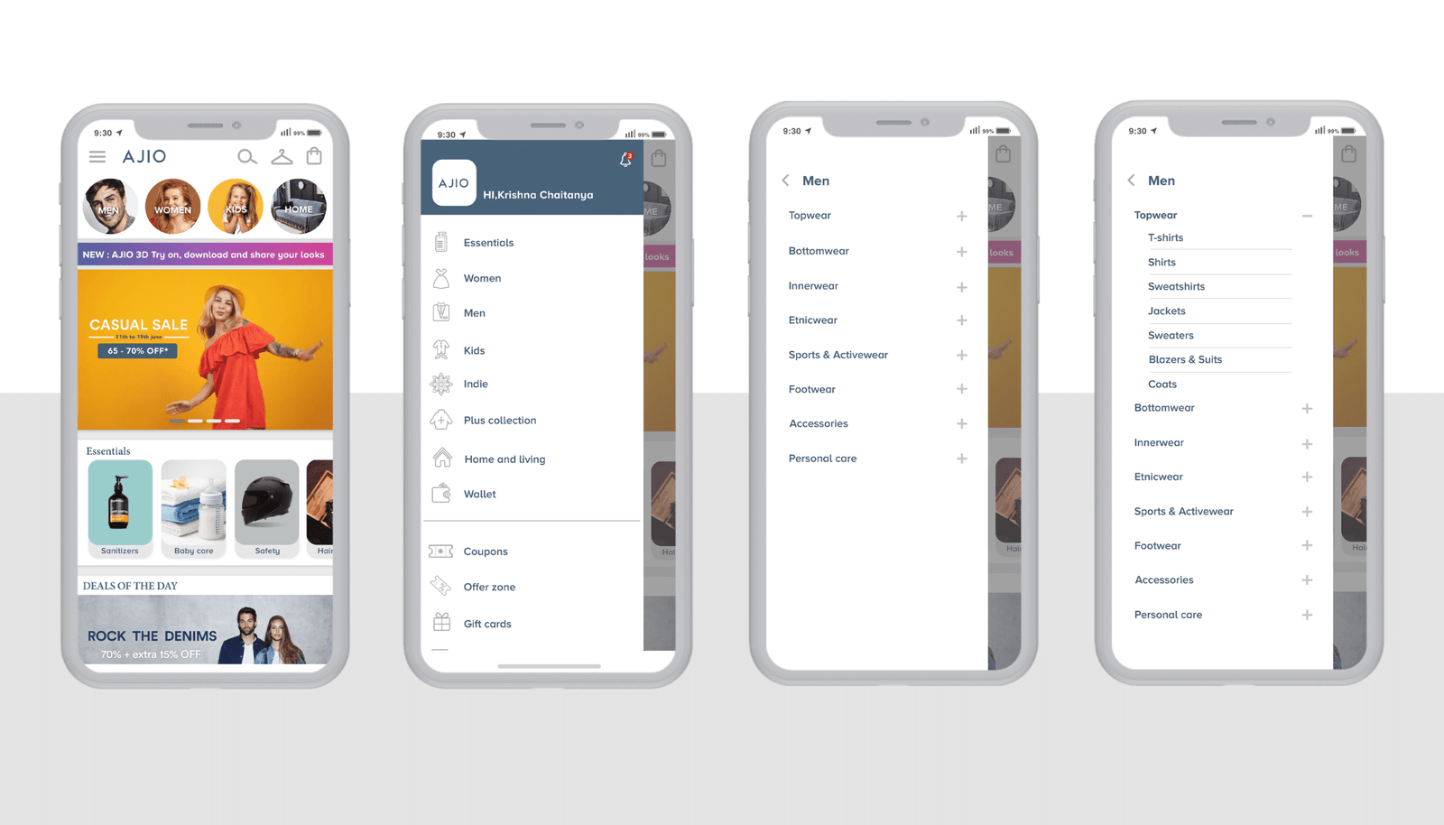 Ajio App Review | User Experience | Design