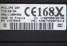 Check phone genuine IMEI number shown on a mobile phone label